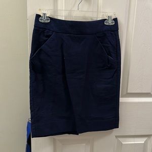 Navy blue jcrew skirt